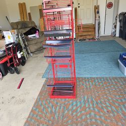 Slightly Used Steal Shelving/Display Cases