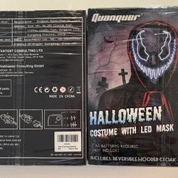 Halloween COSTUME WITH LED MASK
