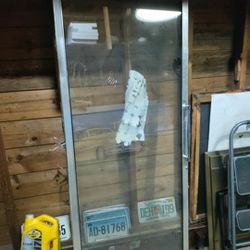 double pane  glass freezer door