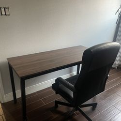 New Desk And Chair 