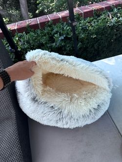 Fluffy Pet Bed & Step Wedge for Dog or Cat