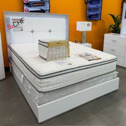 LED Headboard Eastern King Size Bed Frame  - Limited Time Offer 