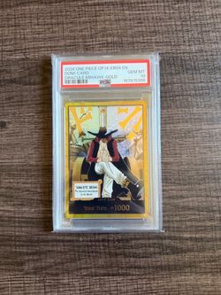 2026 One Piece Op14-Eb04 EN Don!! Card Dracule Mihawk Gold PSA 10 Gem Mint
