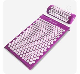 ProsourceFit Acupressure Mat & Neck Pillow Set - Purple