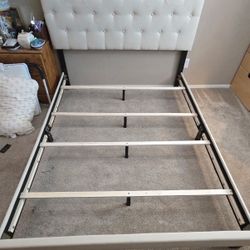 Cream Colored Queen Bed Frame - Great Condition!
