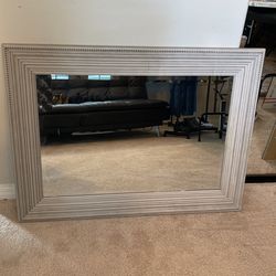 Distressed White Mirror