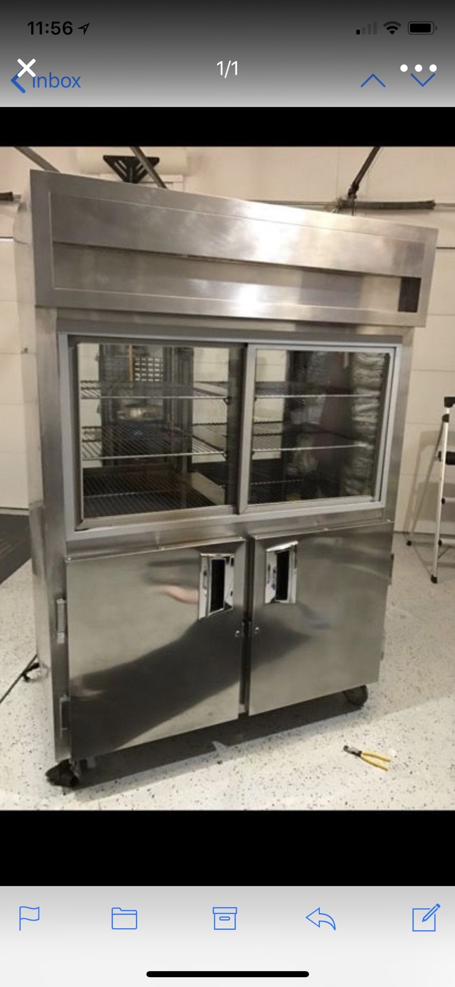 Showcase stainless steel commercial refrigerator