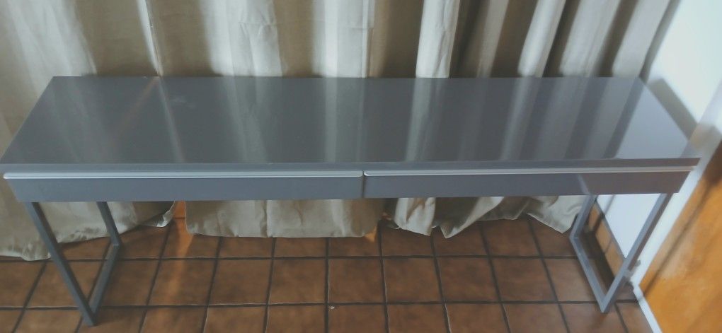 Ikea Gray Desk / Entry Table