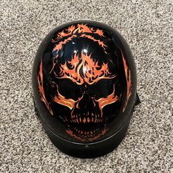 Outlaw Street Motorcycle Half Helmet 
