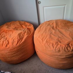 Like New - Set of 2 Sofa Sack Bean Bag Chair - Plush, Ultra Soft