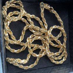 925 stamped silver rope chain 28 in