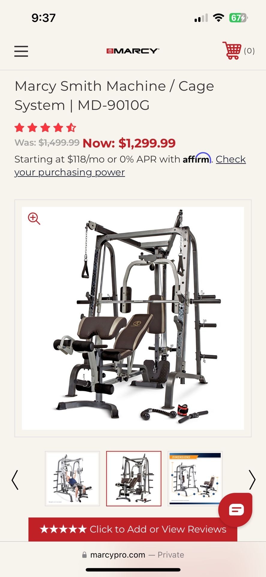 Marcy Smith Machine (Home Gym Equipment)