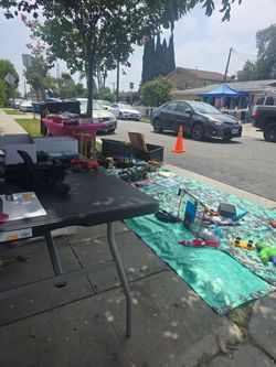 Selling items and lemonade