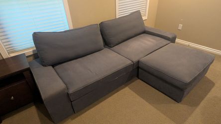 FREE pull out sofa couch navy blue