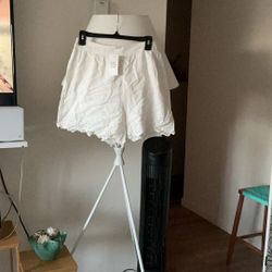 White Summer Shorts SizeM