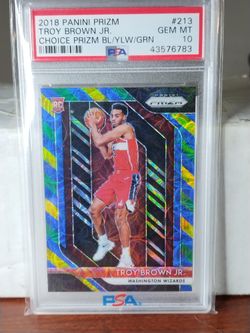 PSA Gem Mint 10 Troy Brown Jr Rc