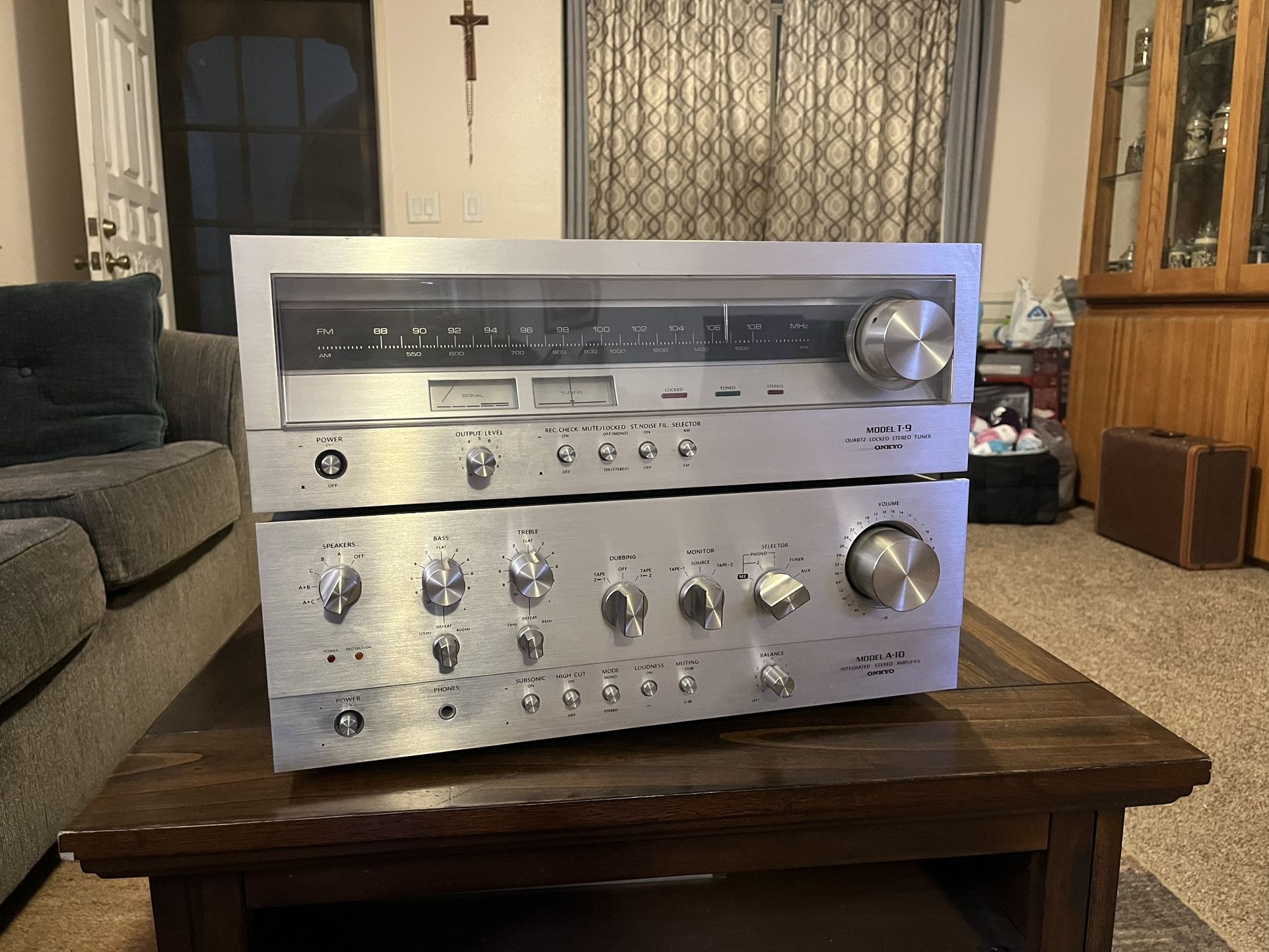 Onkyo A-10 Amplifier & Onkyo T-9 Tuner
