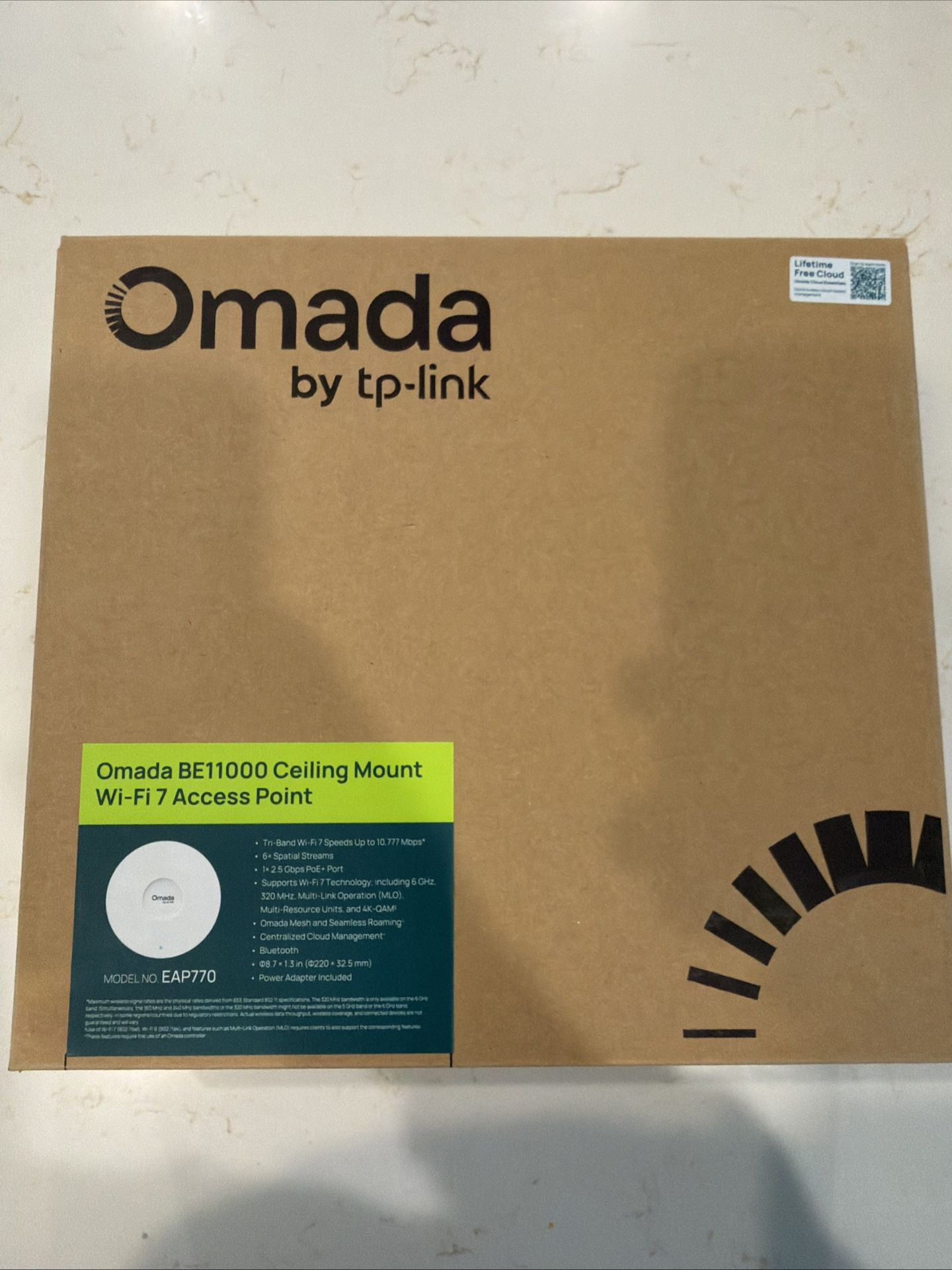 Omada EAP770 By tp-link BE11000 ceiling Mount Wi-Fi 7 Access Point New In Box