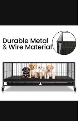 Dog pups whelp cage size 43 with plastic grid and tray