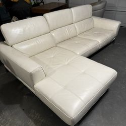 FREE White Leather Couch