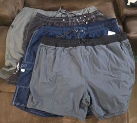Lot of 4 Men's Swim Trunks / Board Shorts 3XL