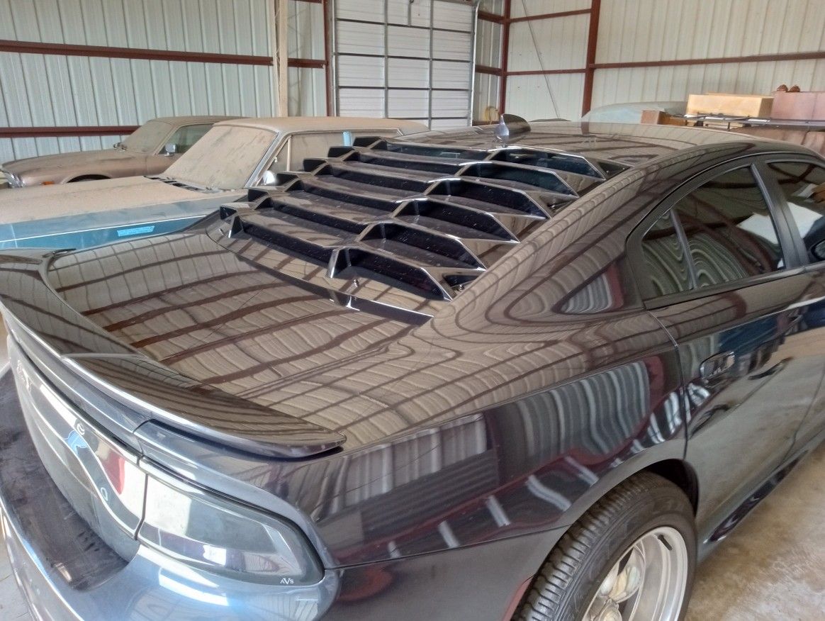 Rear Window Louvers For A 2015-2023 Dodge Charger ($60)