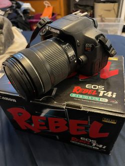 Canon Rebel T4i Dslr Camera With Ed-s 18-135 Is Lens