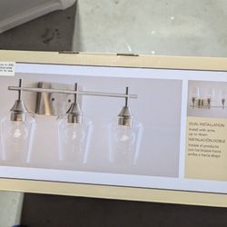 NEW Brushed Nickel Vanity Light / Bathroom Light