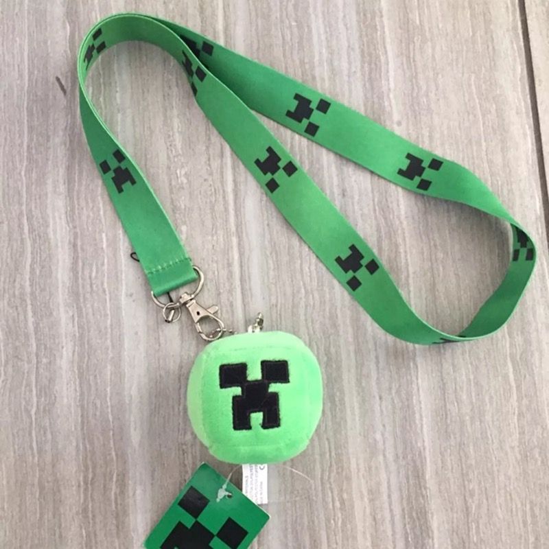 Minecraft Creeper Face and TNT Double-Sided Keychain