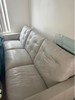 Reclining Leather Couch