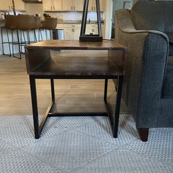 Solid wood end tables, set of 2