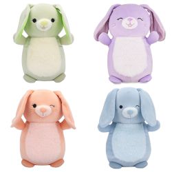 Easter Squishmallows Hugmee- set of 4 bunnies with fuzzy bellies and sparkling ears