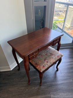 Wooden vanity