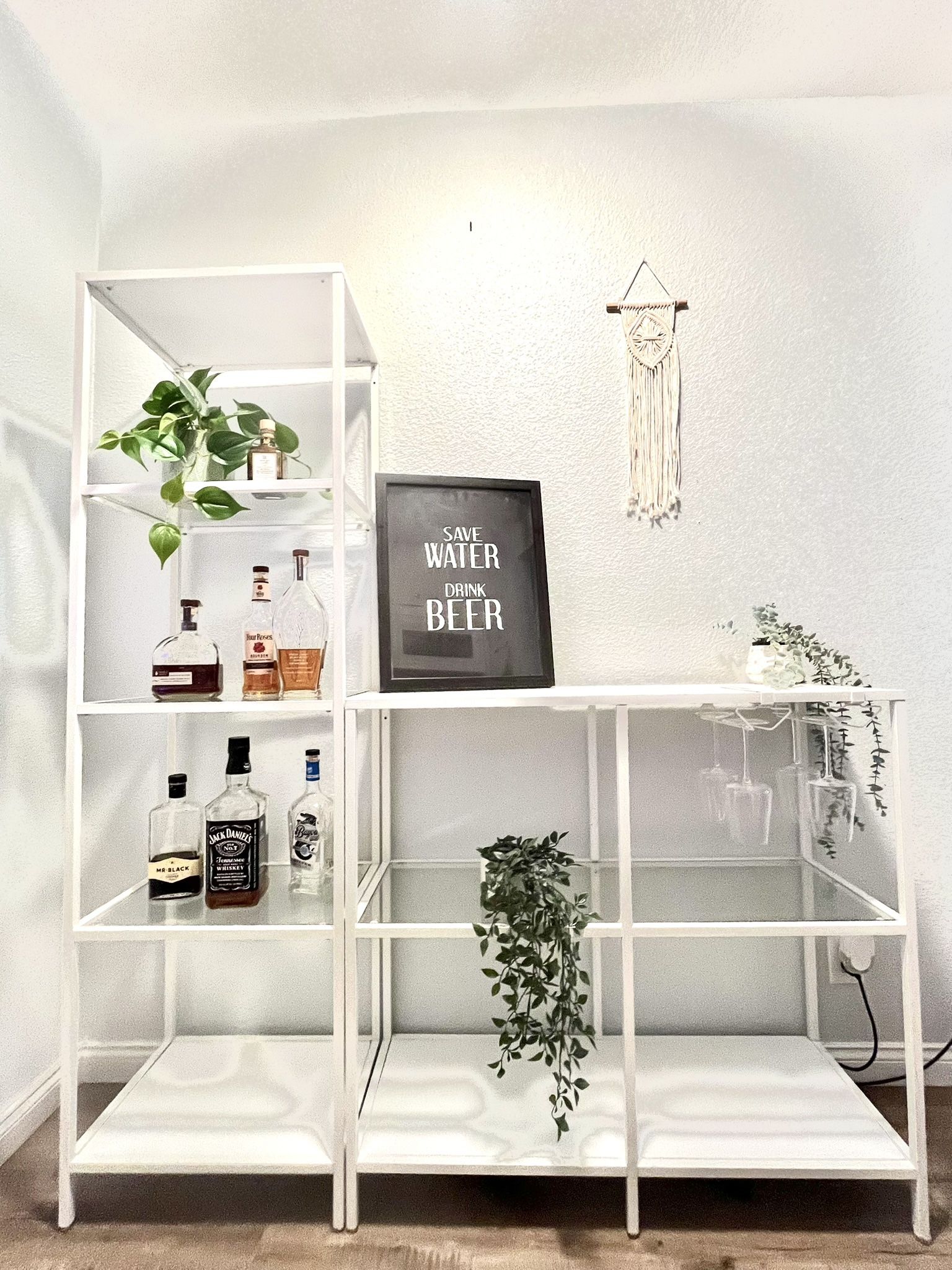 White Shelving Unit
