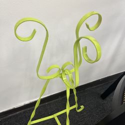 Vintage green foldable plant stand 