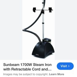 Sunbeam S1(contact info removed)-Watt Classic Garment Steamer