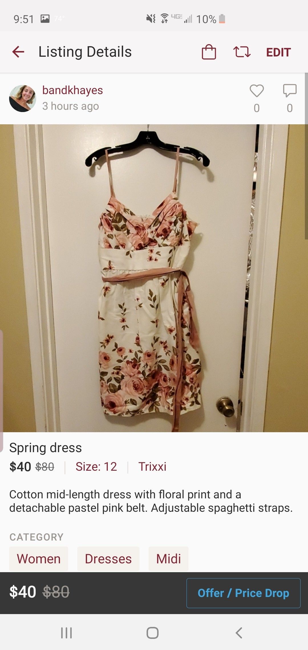 Floral spring dress