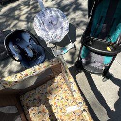 Baby Items Stroller, Bouncer, Car Seat, Play Pen