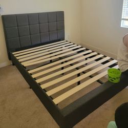 Full Size Bed Frame With Headboard 