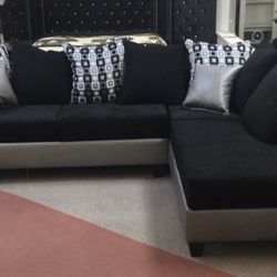 Two piece sectional sofa set