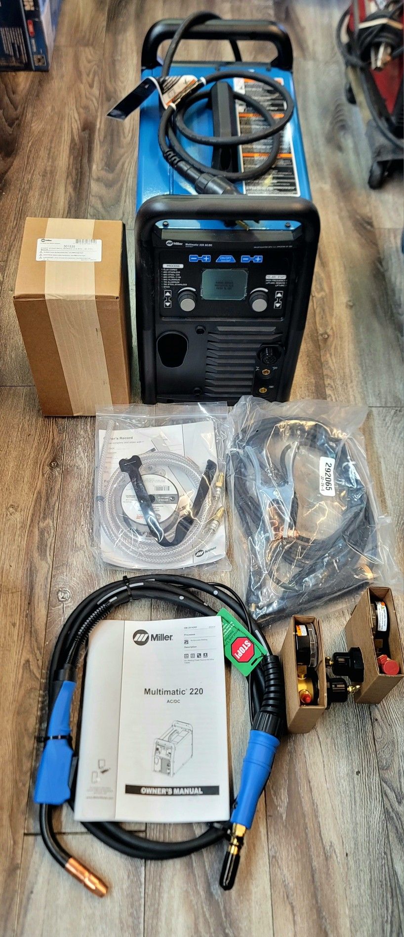 Miller 907757 Multimatic 220 AC/DC Multiprocess Welder - Versatile Multi-Process MIG, Flux-Cored & TIG Welder Machine - Portable Welding Machine with