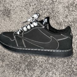 Black Phantom Travis Scoot Collab Jordan 1 Lows /fragments