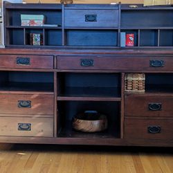 Mission Hills Credenza with Hutch