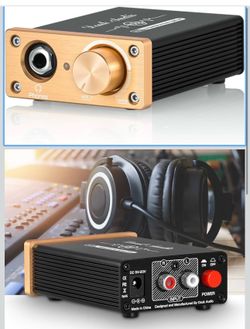 Douk Audio U3 Headphone Amps, Mini Hi-Fi Amplifier for Home Desktop PC 6.35mm / 3.5mm Headsets,