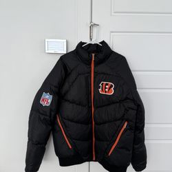 Men's NFL REEBOK Cincinnati Bengals RARE COAT