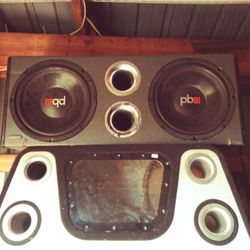 Power bass speakers and boxes