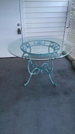 Glass Top Dining Table - Indoor or Outdoor