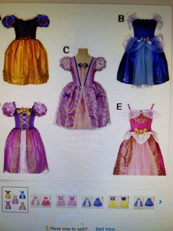 Disney inspired princess dresses costumes 2T-12