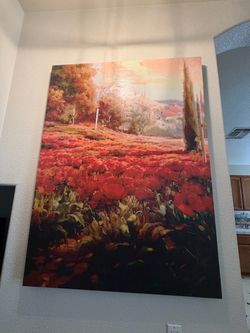 Poppy painting