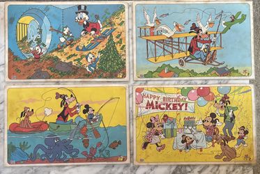 Vintage Disney kids placemats